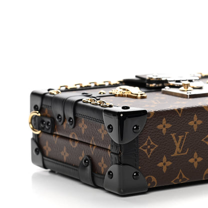 Louis Vuitton Monogram Chain Petite Malle Black 6 of 8