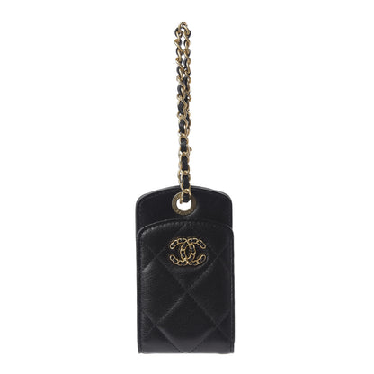 Chanel Lambskin Quilted 19 Luggage Tag Black 1 of 6