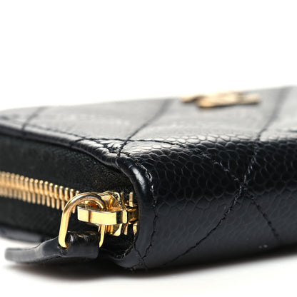 Chanel Caviar Quilted Classic Zipped Coin Purse Black 9 of 11