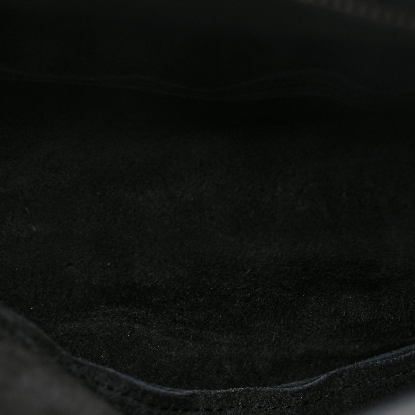Grained Calfskin Small Slouchy Banana Bag Black