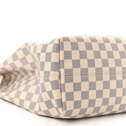 Louis Vuitton Damier Azur Graceful MM Rose Ballerine 8 of 10