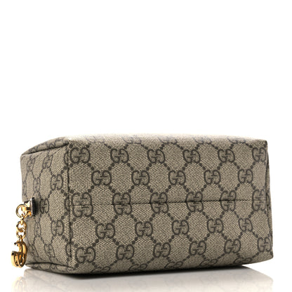 Gucci Soft GG Supreme Monogram Calfskin Medium Ophidia Cosmetic Case Beige Ebony New Acero 4 of 11