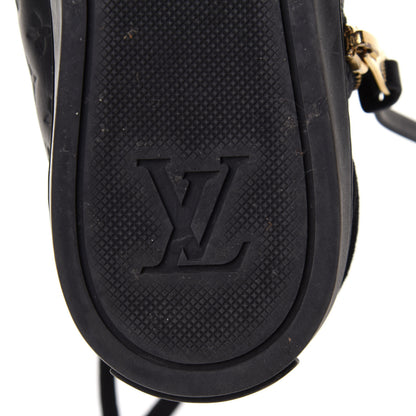 Louis Vuitton Calfskin Embossed Monogram Punchy High Top Sneakers 35.5 Black 8 of 9