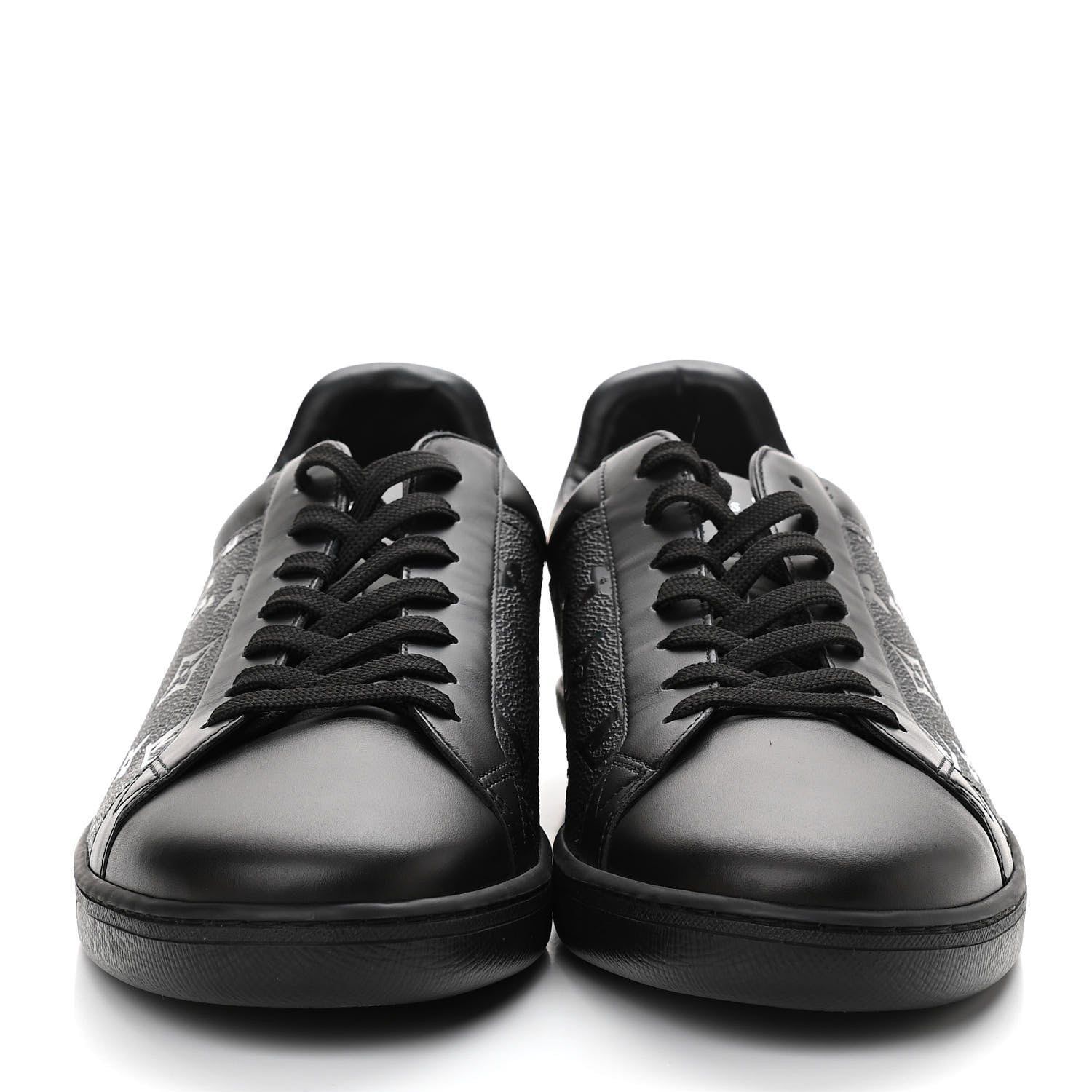 Louis Vuitton Monogram Sneakers 9.5 Black 2 of 9