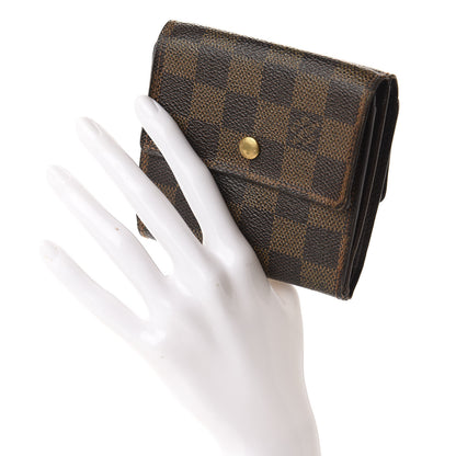 Louis Vuitton Damier Ebene Elise Wallet 2 of 6