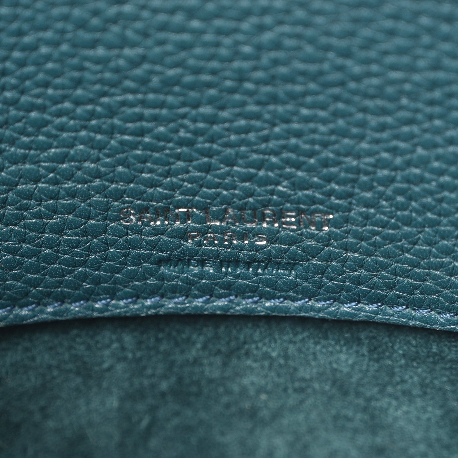 Saint Laurent Grained Calfskin Nano Sac De Jour Souple Teal Green 6 of 10