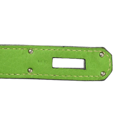 Hermes Taurillon Clemence Birkin 35 Vert Cru 7 of 15
