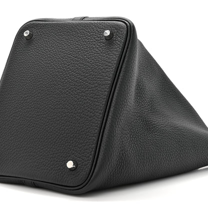 Hermes Taurillon Clemence Picotin Lock 22 MM Black 9 of 10