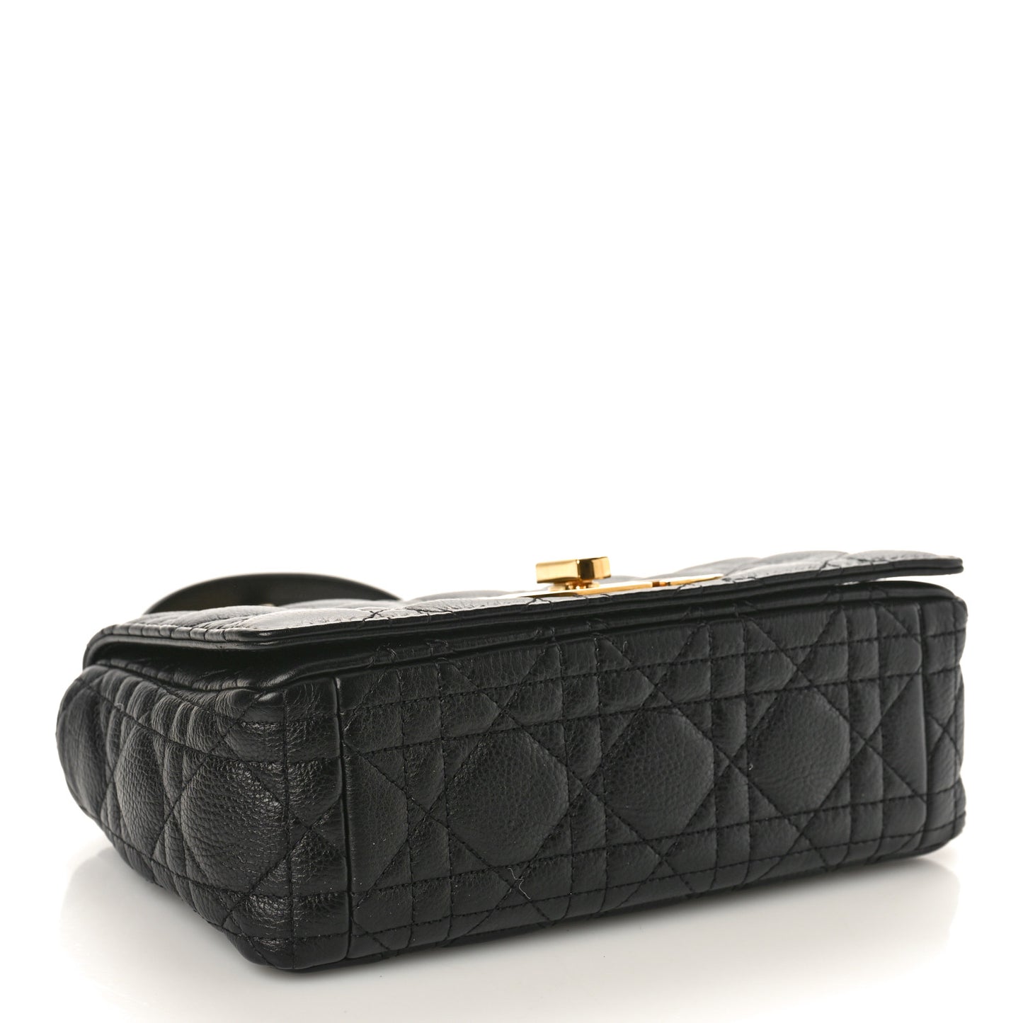 Calfskin Cannage Small Caro Bag Black