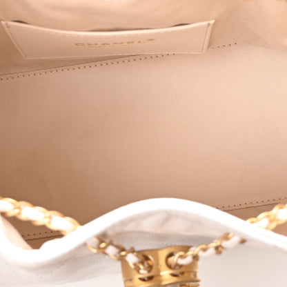 Chanel Caviar Quilted Small Chanel 25 Handbag White 5 of 11