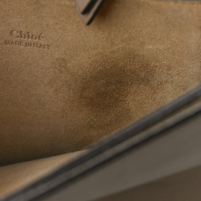 Chloe Calfskin Suede Medium Faye Shoulder Bag Motty Grey 11 of 11