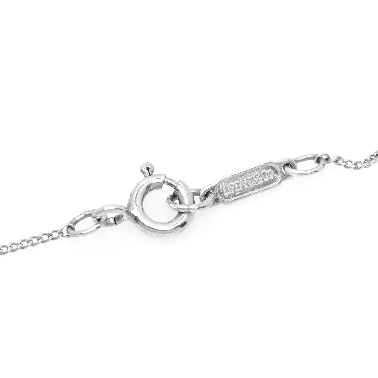 Tiffany Sterling Silver 18K Yellow Gold Heart Ribbon Pendant Necklace 5 of 7