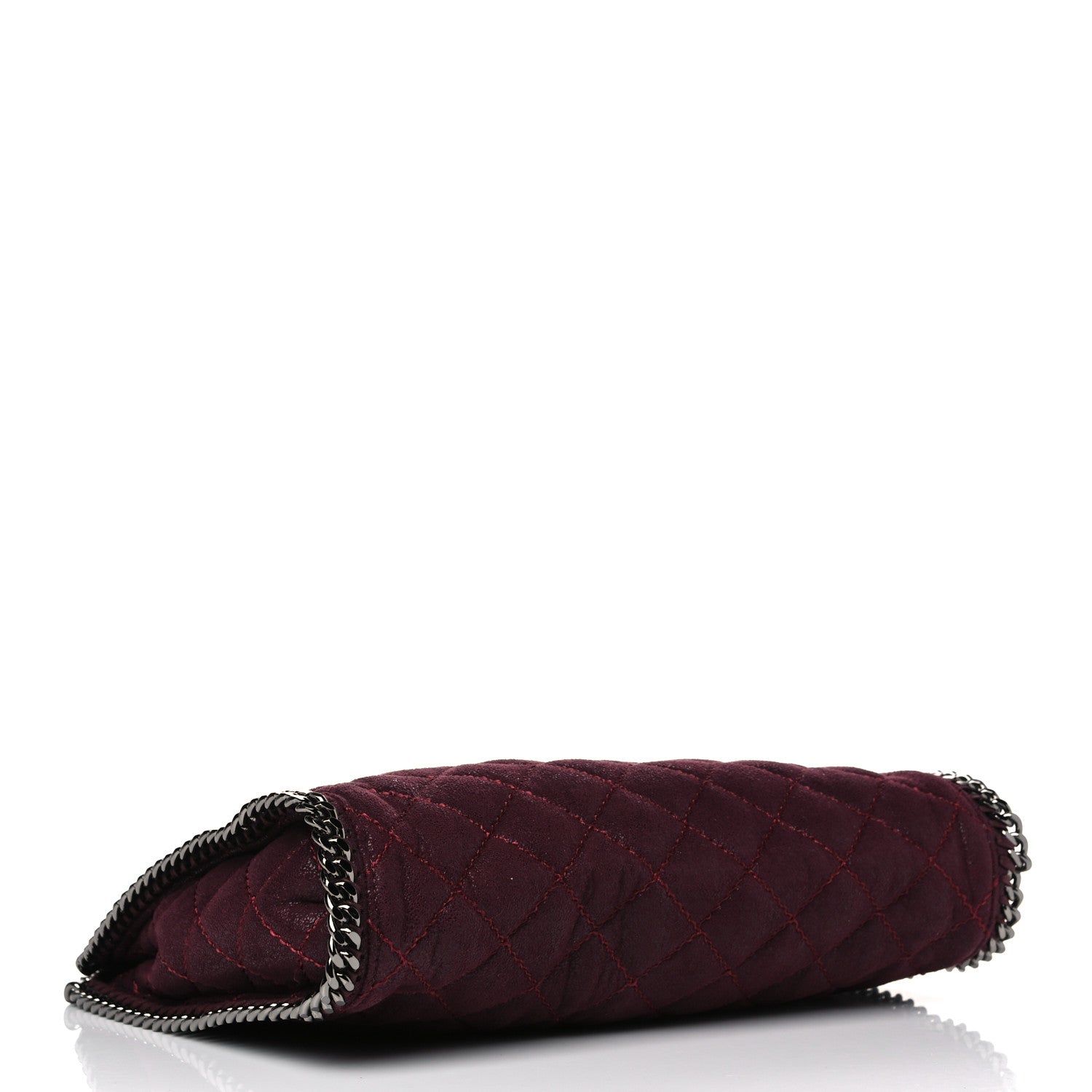Stella McCartney Shaggy Deer Quilted Small Falabella Tote Burgundy 3 of 7