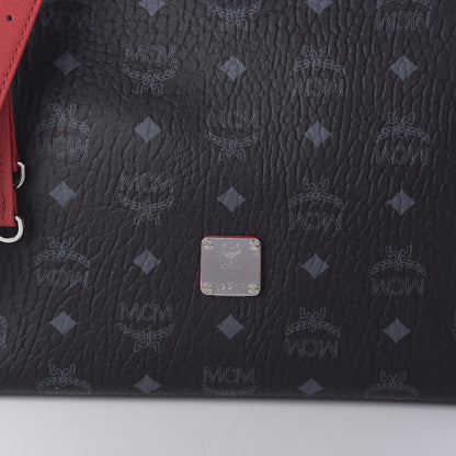 MCM Visetos Medium Klara Hobo Red Black 9 of 9