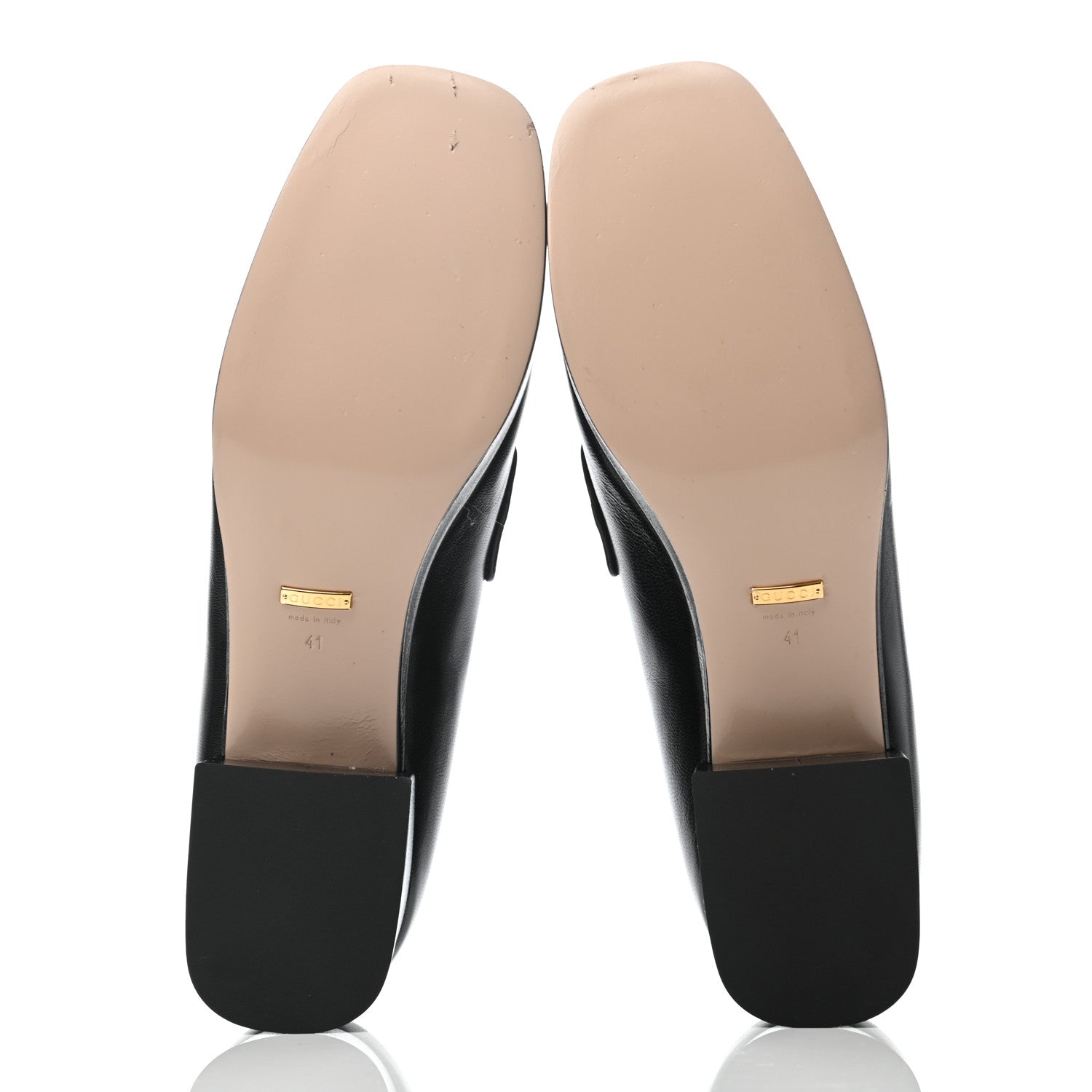 Gucci Goatskin Houdan Platform Loafers 41 Black 4 of 6