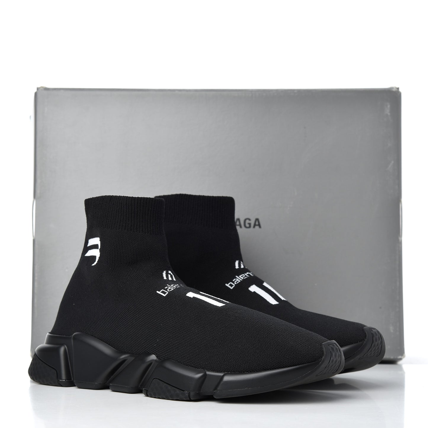 Neoprene Knit Soccer Mens Speed Sneakers 42 Black