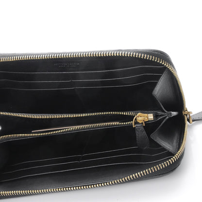 Bottega Veneta Nappa Intrecciato Zip Around Chain Wallet Nero Black 5 of 10