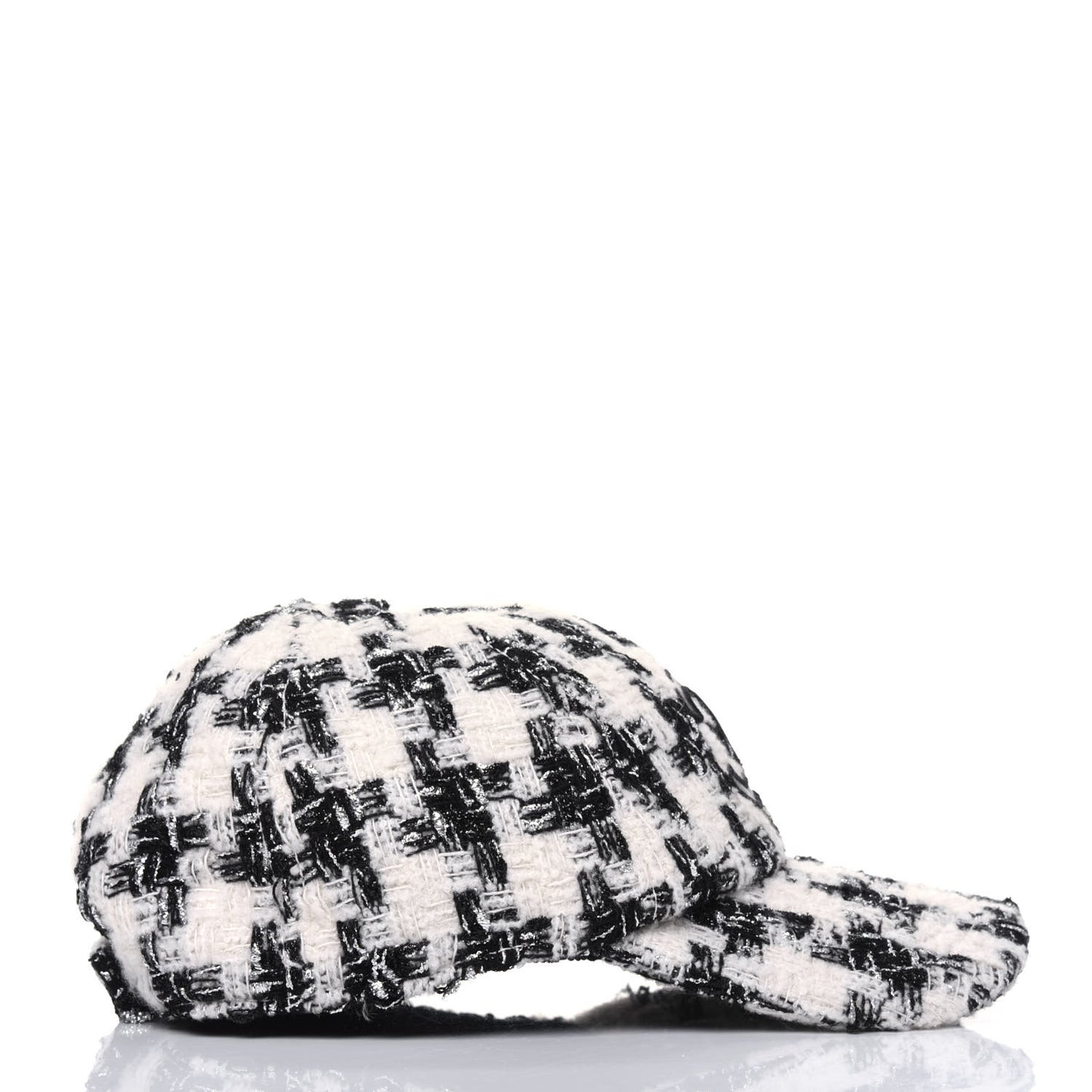 Tweed CC Cap Hat M Black White