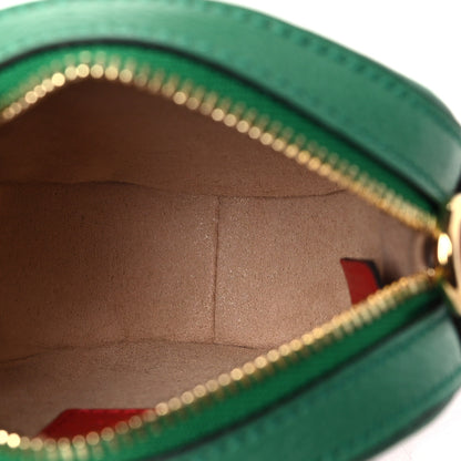 Gucci Textured Dollar Calfskin Retro Interlocking G Fruttini Strawberry Mini Crossbody Lobster Red Black New Acero 4 of 9