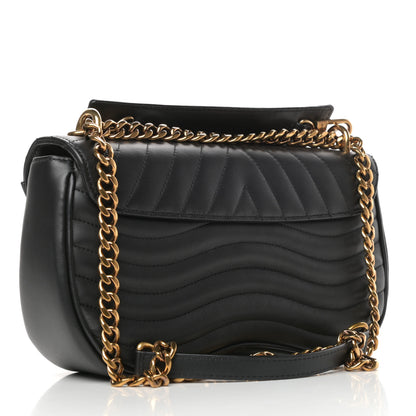 Louis Vuitton Calfskin New Wave Chain MM Black 3 of 9