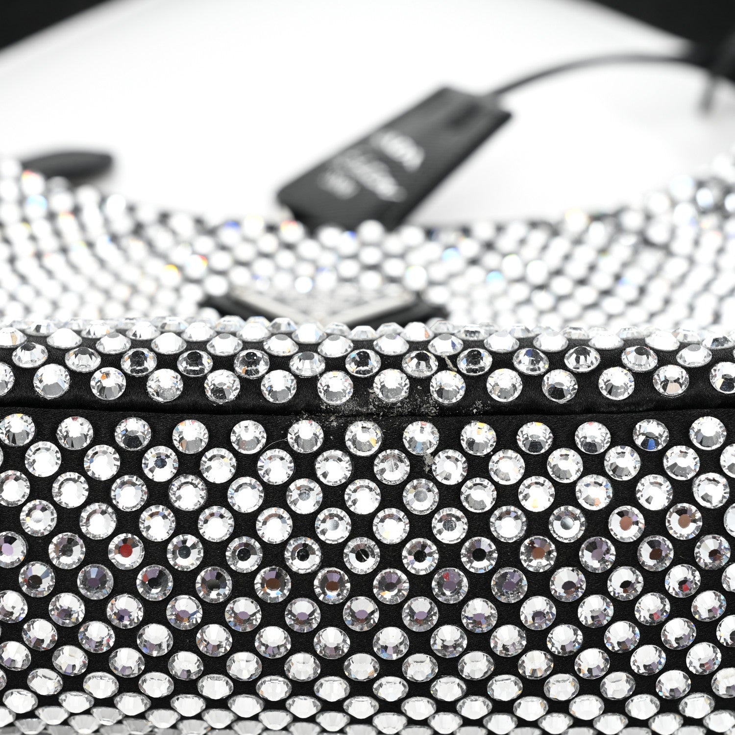 Prada Satin Crystal Mini Re-Edition 2000 Bag Cristal 7 of 10