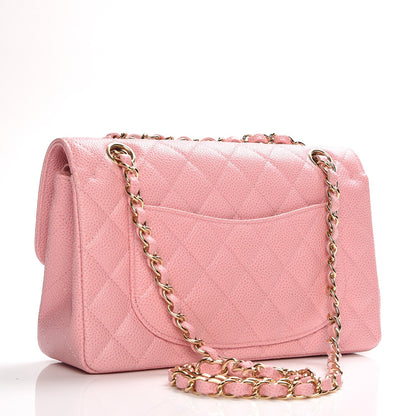 Chanel Caviar Quilted Small Double Flap Pink 10 of 15
