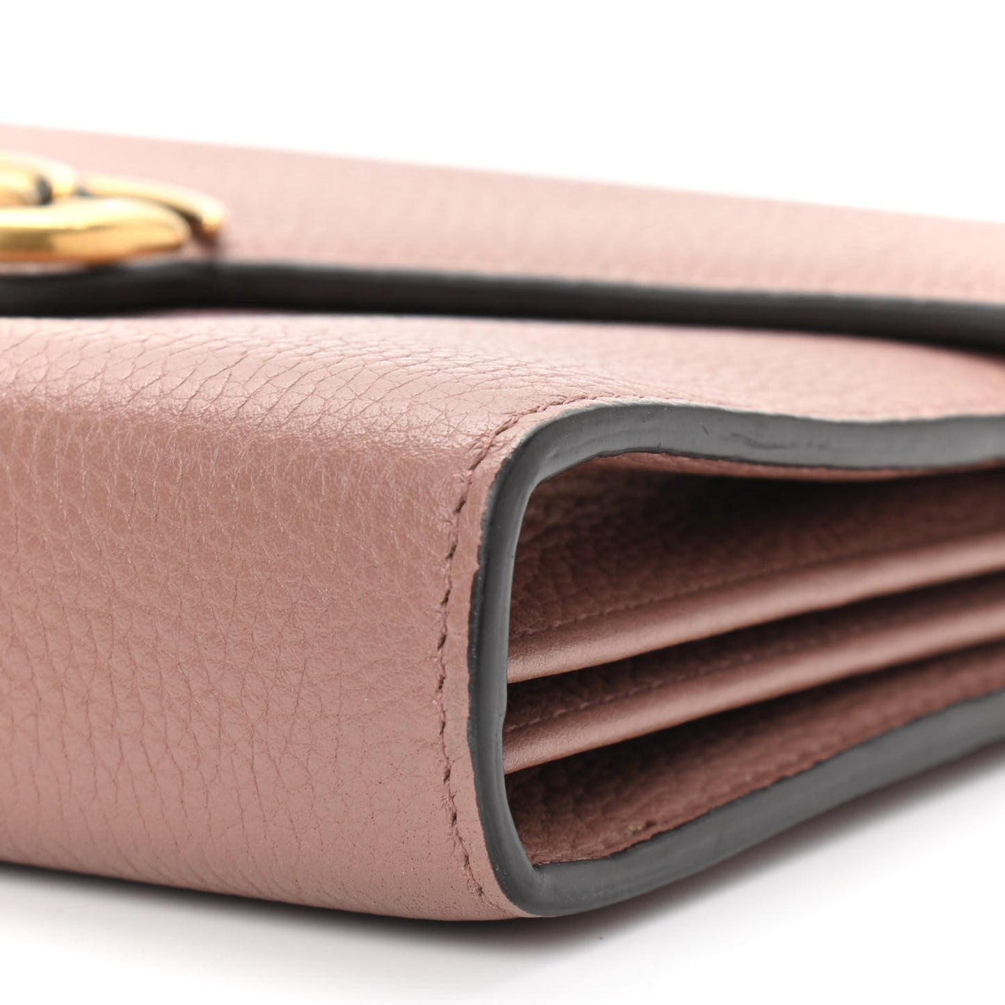Cellarius Calfskin GG Marmont Chain Wallet Rosy Phard
