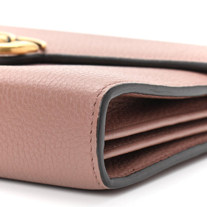 Gucci Cellarius Calfskin GG Marmont Chain Wallet Rosy Phard 10 of 11