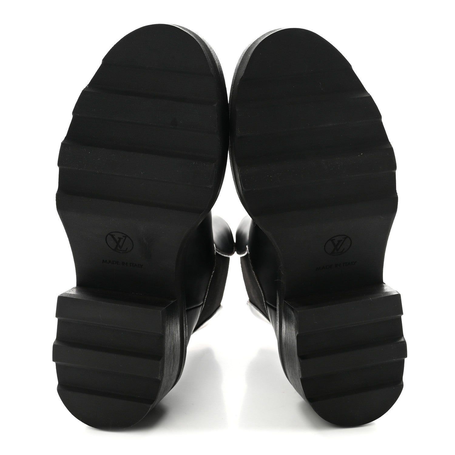 Louis Vuitton Calfskin Monogram Beaubourg Ankle Boots 38.5 Black 6 of 8