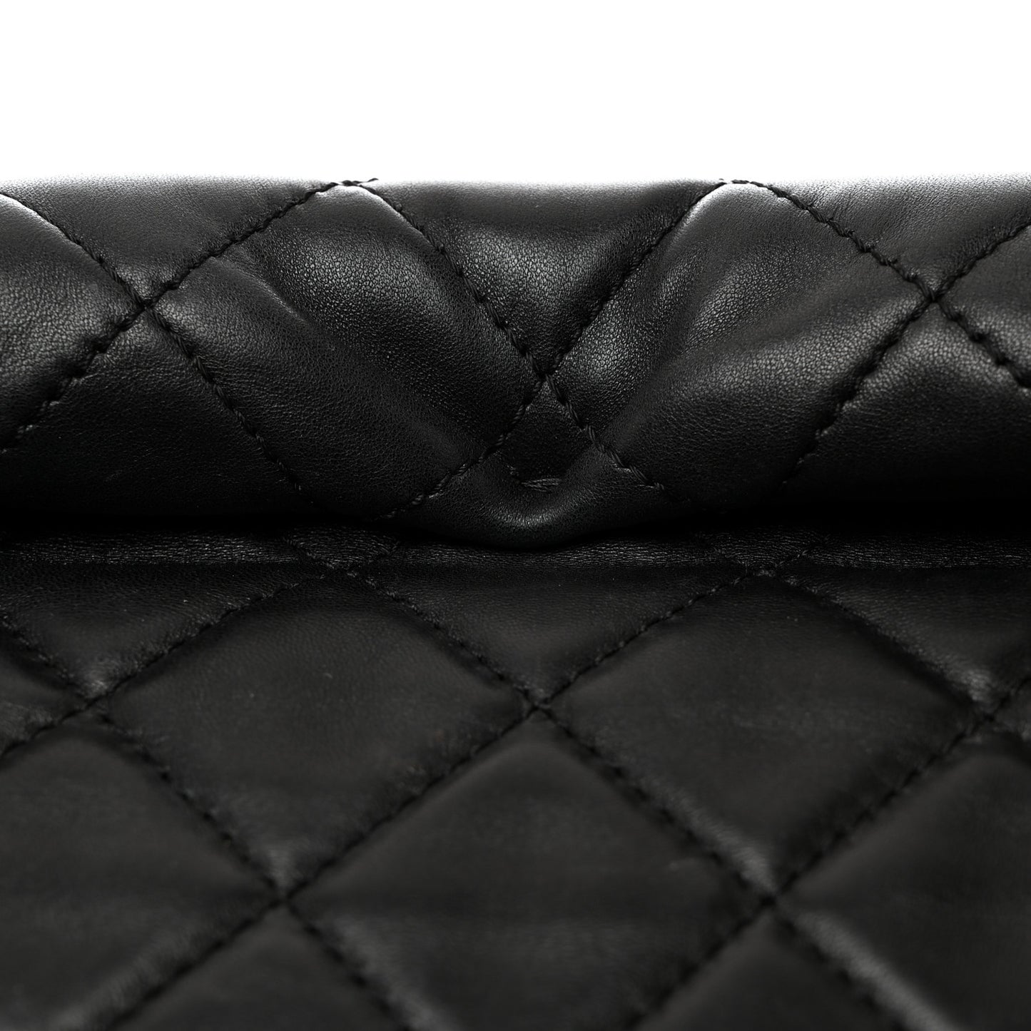 Lambskin Quilted Jumbo Roll 2.55 Reissue Clutch Black