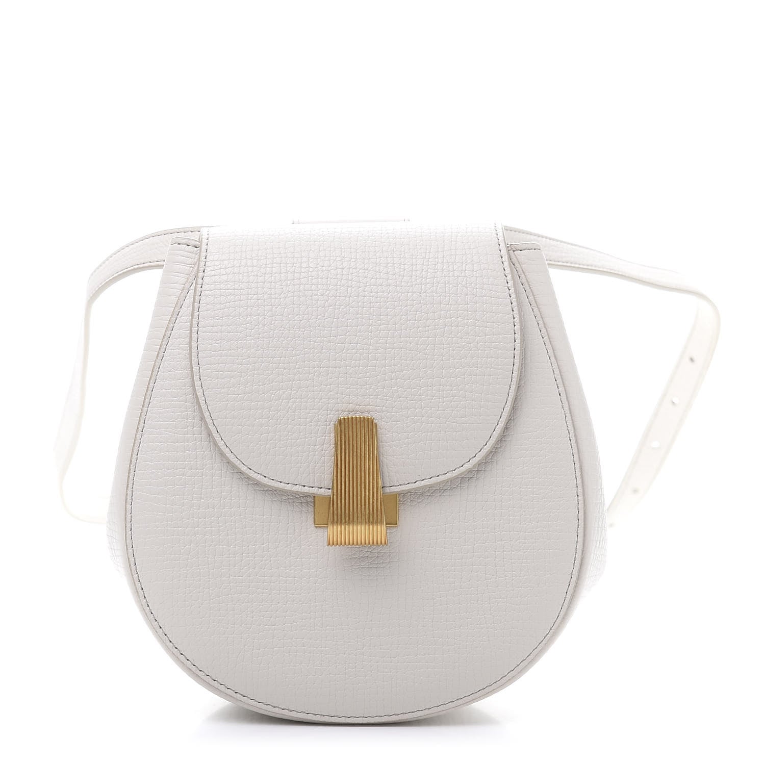 Bottega Veneta Palmellato Calfskin Rounded Belt Bag Plaster Wood 1 of 9