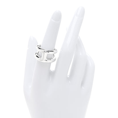 Hermes Sterling Silver PM Osmose Ring 53 6.5 2 of 5