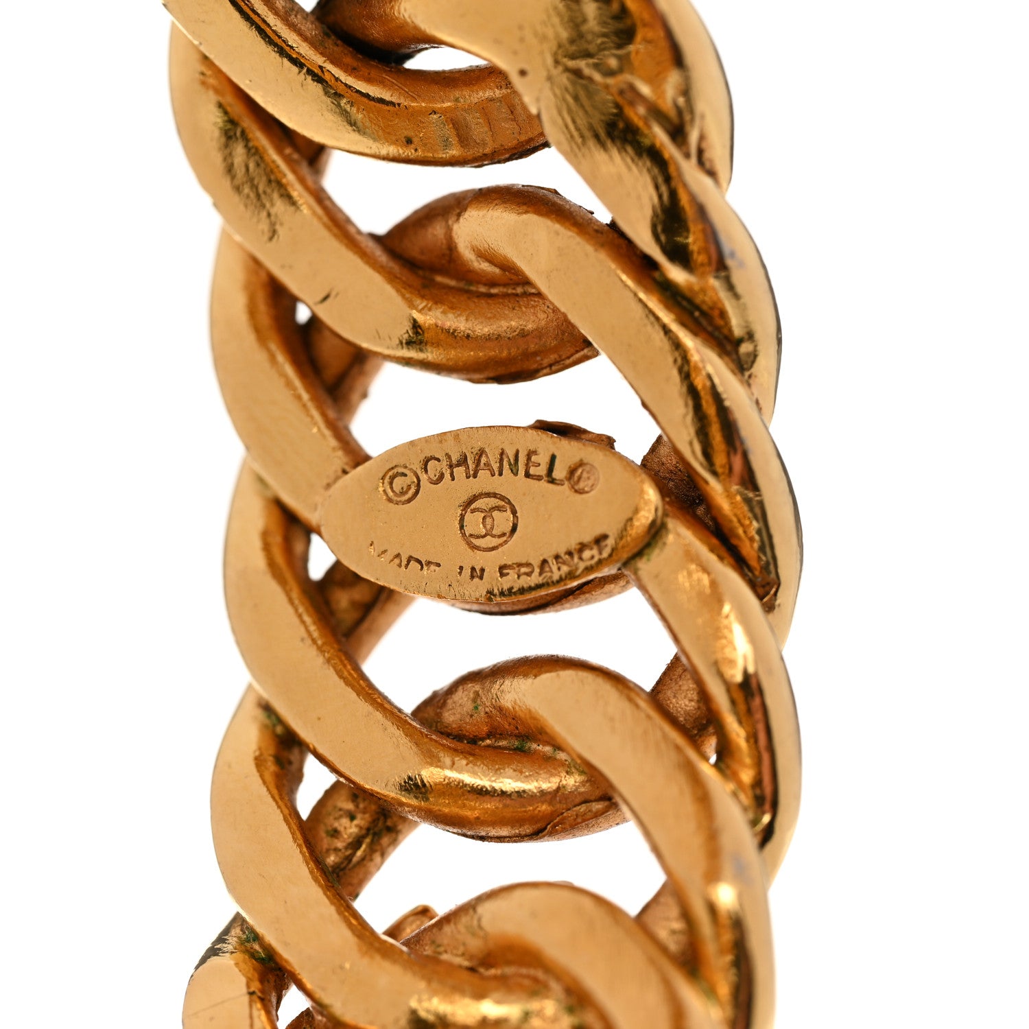 Chanel CC Chain Wide Bracelet Gold 5 of 5