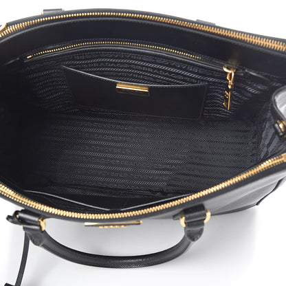 Prada Saffiano Medium Galleria Double Zip Tote Black 5 of 9