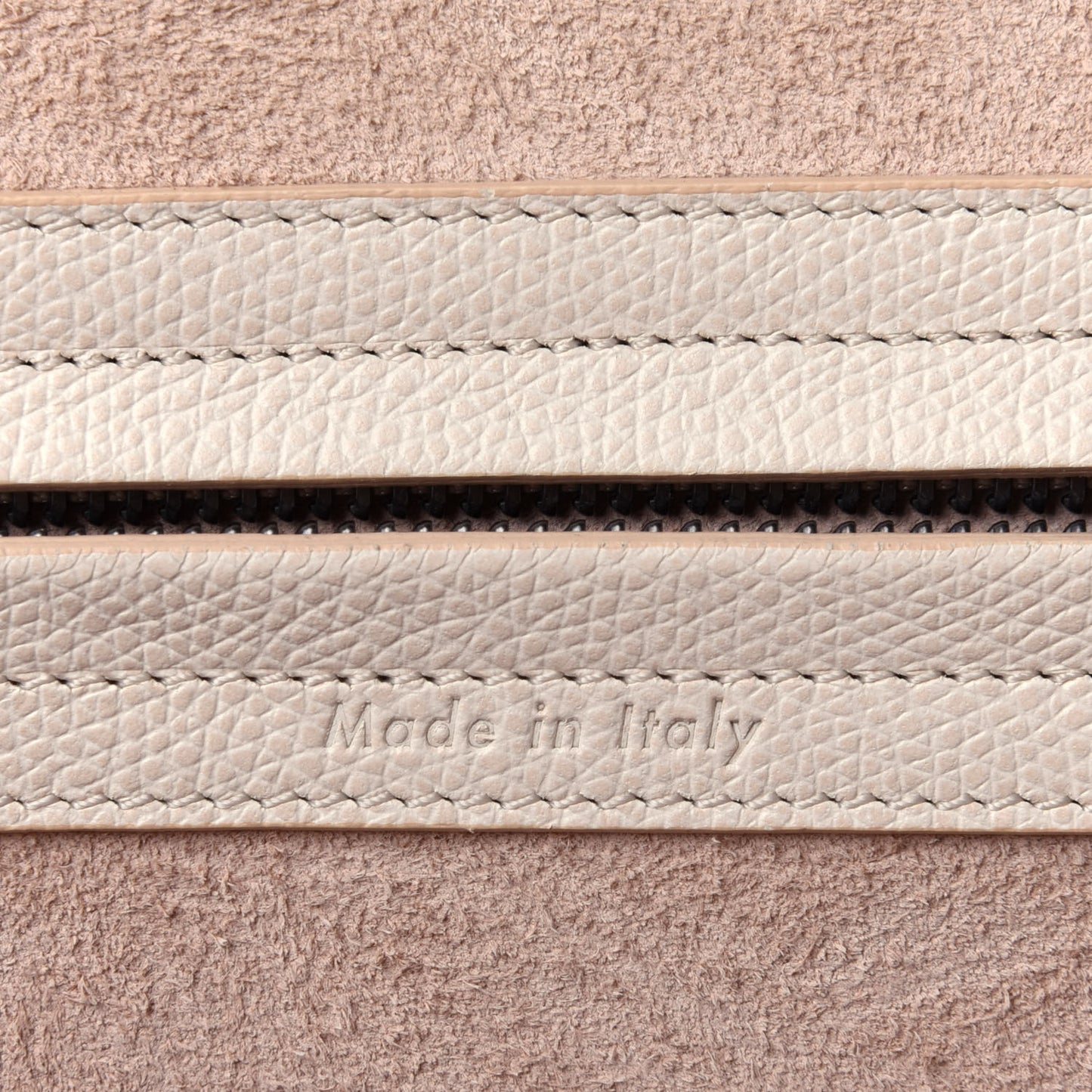 Grained Calfskin Medium Phantom Luggage Cream