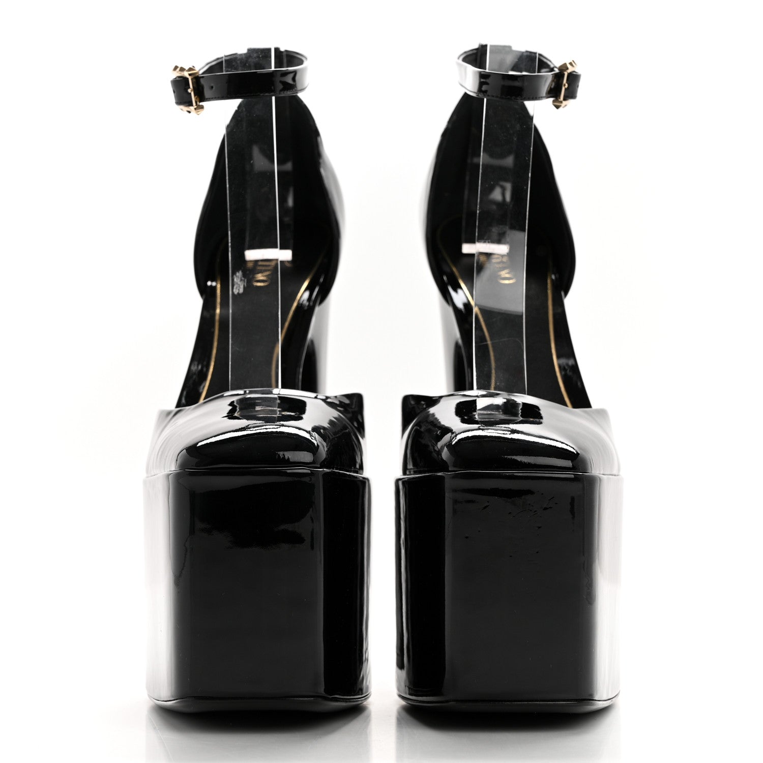 Valentino Garavani Patent DiscoBox 80/180mm Platform Pumps 39 Black 2 of 11