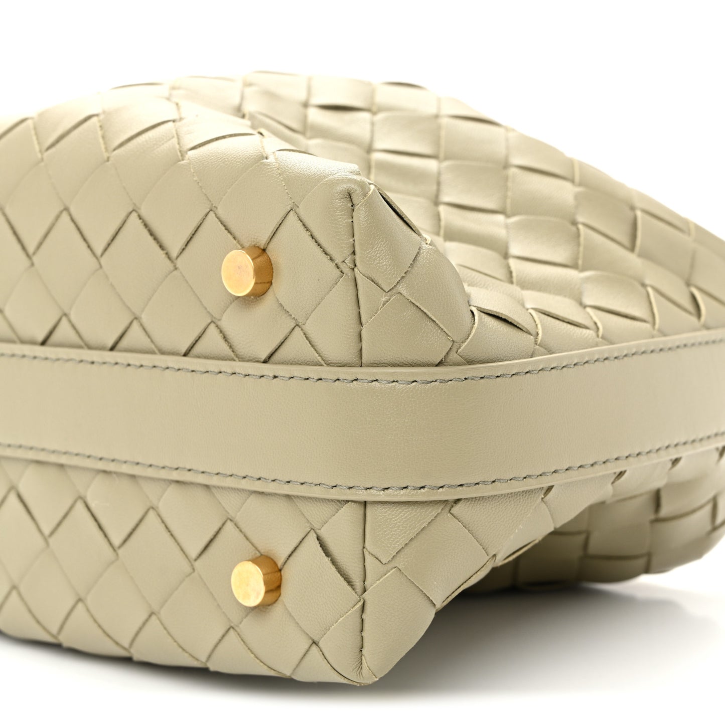 Calfskin Nappa Intrecciato Mini Wallace Travertine Travertine