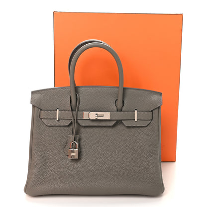 Hermes Togo Birkin 30 Gris Meyer 11 of 11
