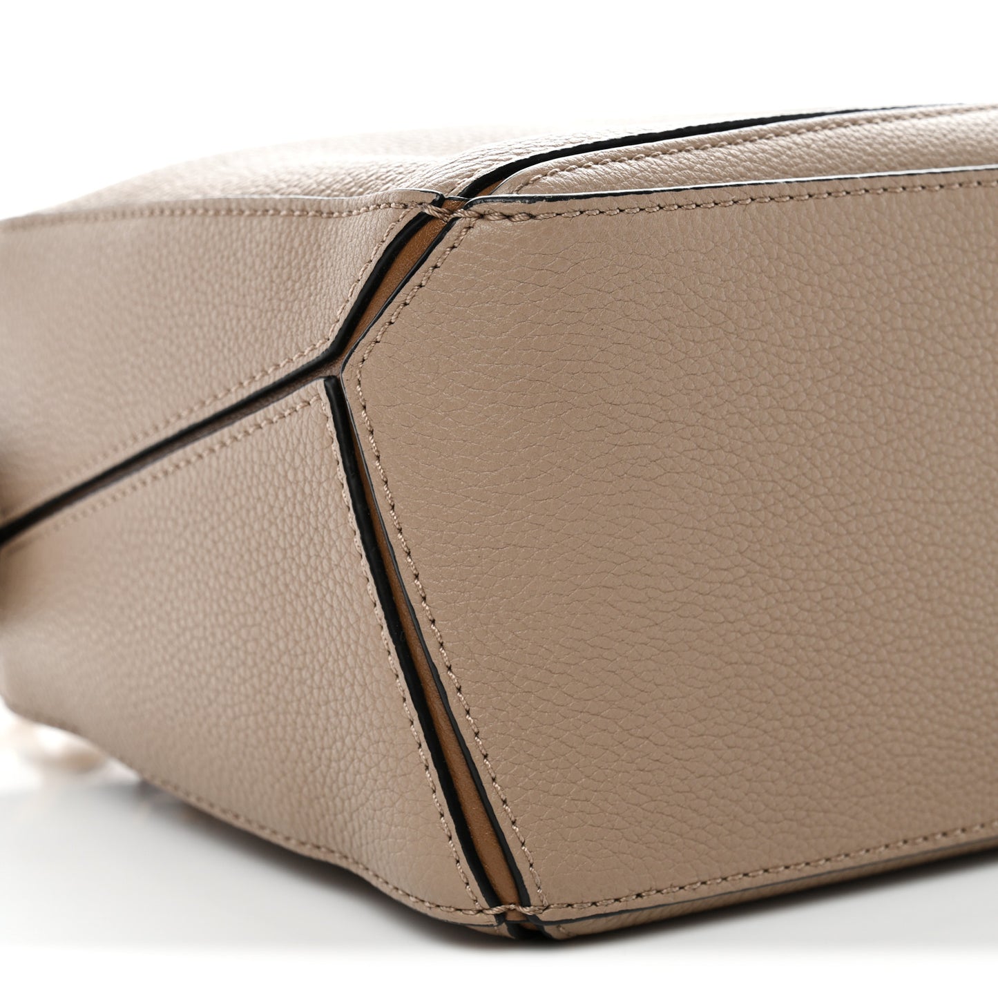 Grained Calfskin Small Puzzle Bag Sand Mink