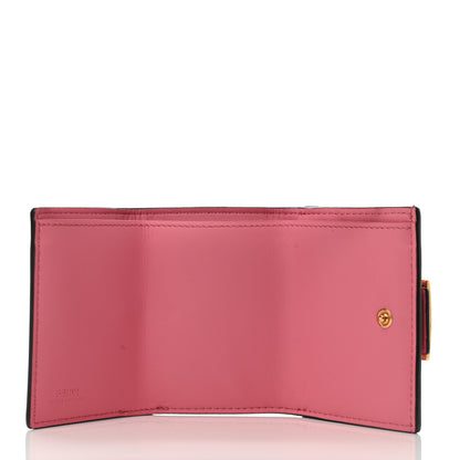 Fendi Nappa FF Diagonal Embossed Micro Tri-Fold Wallet Pink 5 of 9