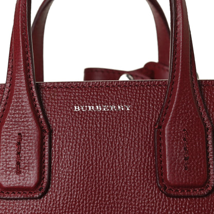 Burberry Grainy Calfskin House Check Baby Banner Tote Crimson 11 of 11