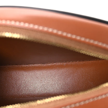 Celine Smooth Calfskin Cuir Small Triomphe Oval Crossbody Purse Tan 5 of 11