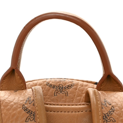MCM Visetos Studded Small Stark M Backpack Cognac 14 of 14