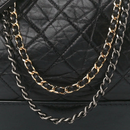 Chanel Aged Calfskin Quilted Medium Gabrielle Hobo Black 9 of 12