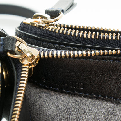 Celine Lambskin Large Trio Crossbody Bag Navy Blue 7 of 7