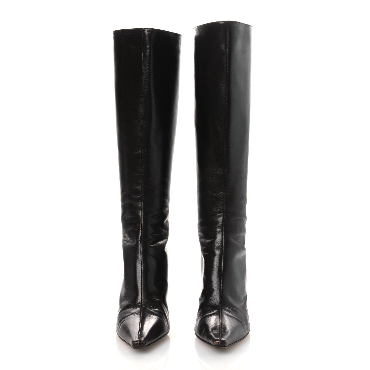 Jimmy Choo Kid Zip 85 Knee Boots 39 Coffee 1805028 – FASHIONPHILE