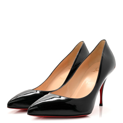 Christian Louboutin Patent Piou Piou 85 Pumps 39 Black 3 of 8