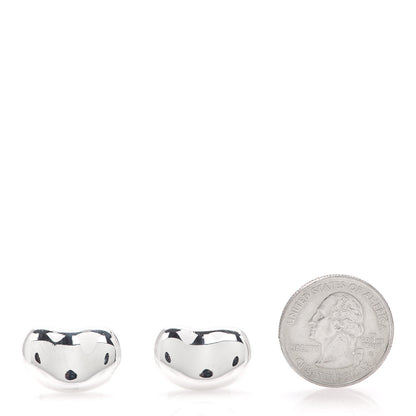 Tiffany Sterling Silver 18mm Elsa Peretti Bean Cufflinks 2 of 6