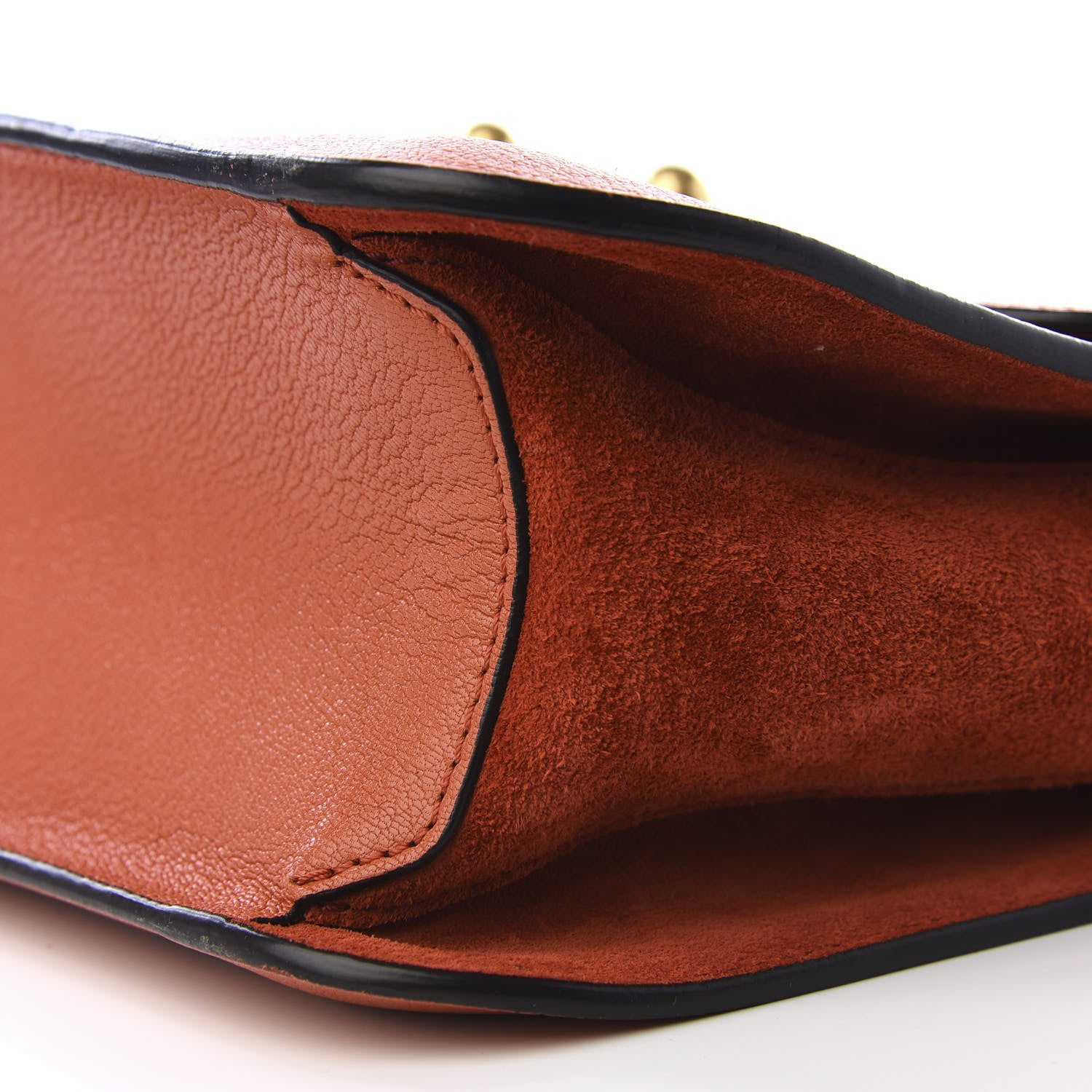 Chloe Goatskin Medium Mily Shoulder Bag Sepia Red 5 of 9