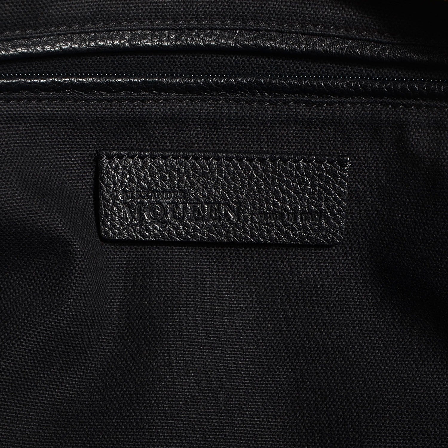 Alexander McQueen Pebbled Calfskin Medium Skull Padlock Zip Around Tote Black 6 of 8
